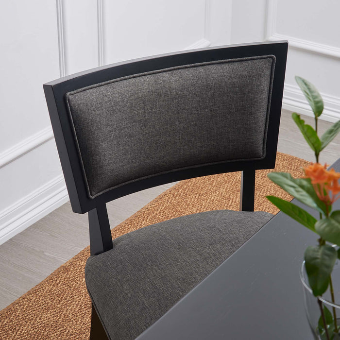 Pristine Upholstered Fabric Dining Chairs Set of 2