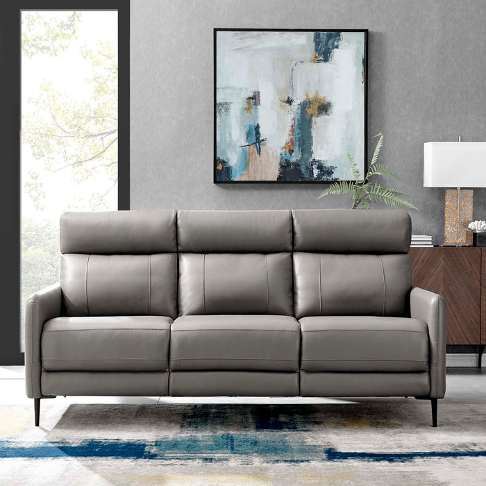Huxley Leather Sofa - in lifestyle setting