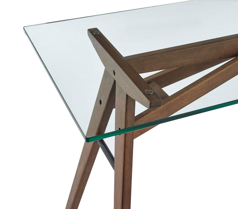 Modway Steadfast Glass Top Office Desk - Installation View