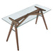 Modway Steadfast Glass Top Office Desk - Close-Up