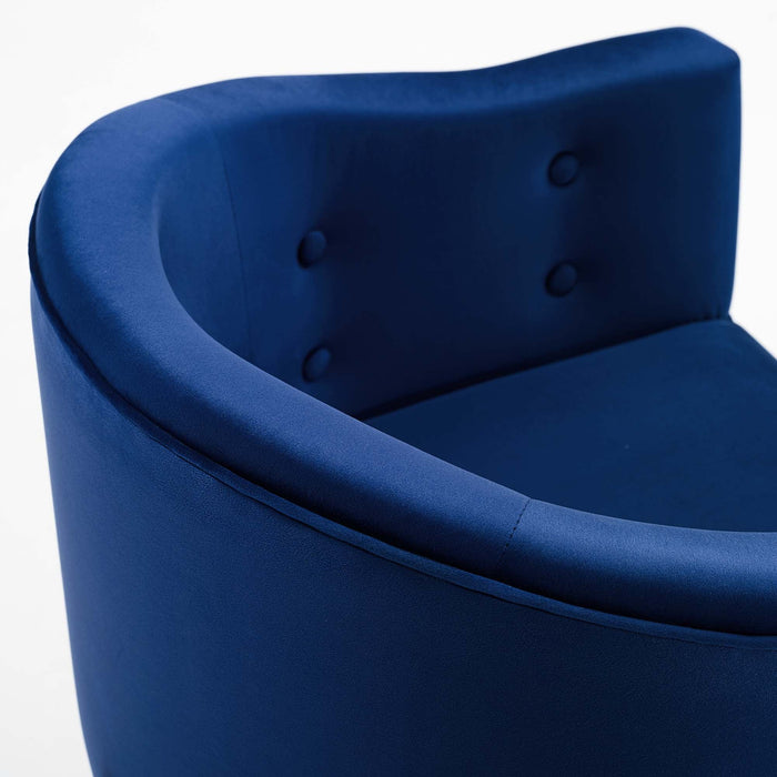Modway Savour Tufted Performance Velvet Counter Stool Set of 2 Living Room Furniture - Installation View