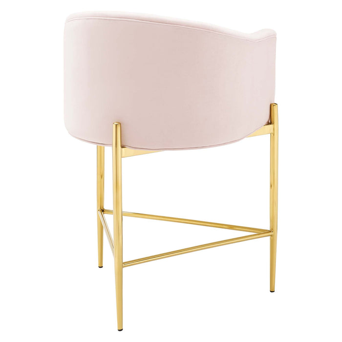 Modway Savour Tufted Performance Velvet Counter Stool Set of 2 Living Room Furniture - View 14