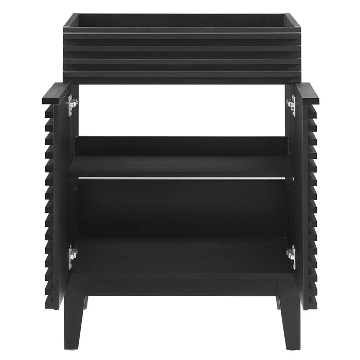 Modway Render 18" and 24" Bathroom Cabinets Basin Not Included Storage Shelf - Dimensions