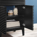 Modway Render 18" and 24" Bathroom Cabinets Basin Not Included Storage Shelf in Black - Side View