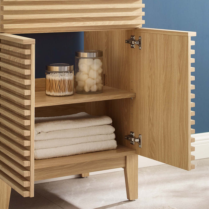 Modway Render 18" and 24" Bathroom Cabinets Basin Not Included Storage Shelf - View 24