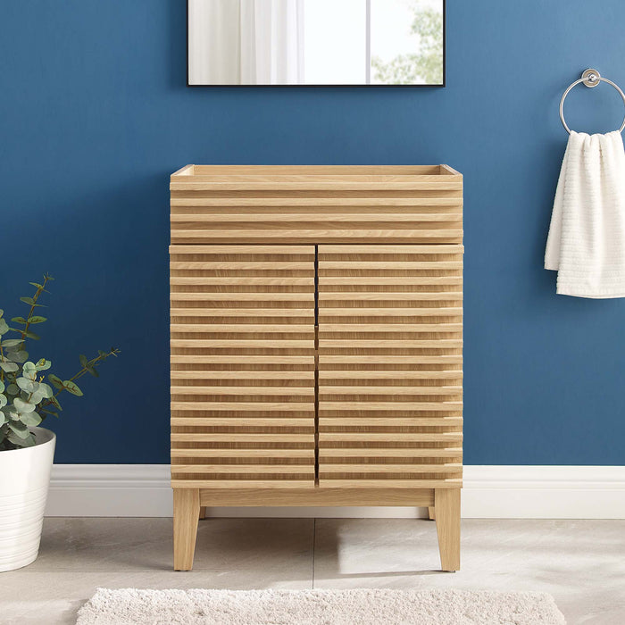 Modway Render 18" and 24" Bathroom Cabinets Basin Not Included Storage Shelf - View 23