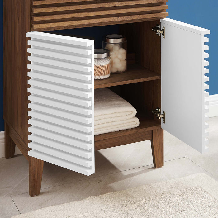 Modway Render 18" and 24" Bathroom Cabinets Basin Not Included Storage Shelf - View 45