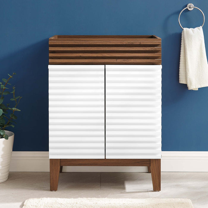 Modway Render 18" and 24" Bathroom Cabinets Basin Not Included Storage Shelf - View 43