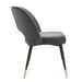 Modway Rouse Performance Velvet Dining Side Chairs - Set of 2 - Close-Up