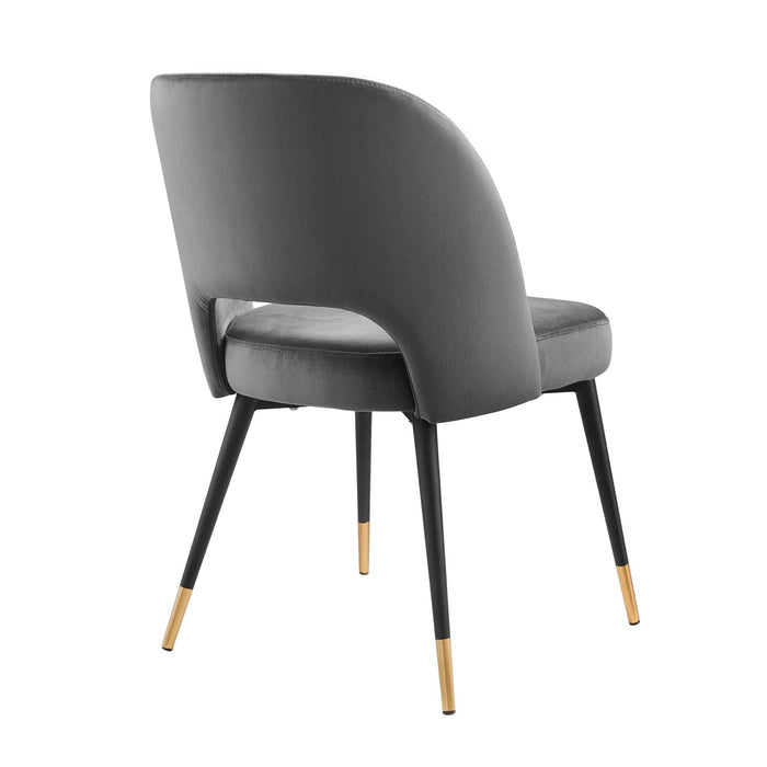 Modway Rouse Performance Velvet Dining Side Chairs - Set of 2 - Lifestyle View