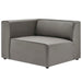 Mingle Vegan Leather Left-Arm Chair - alternate angle view