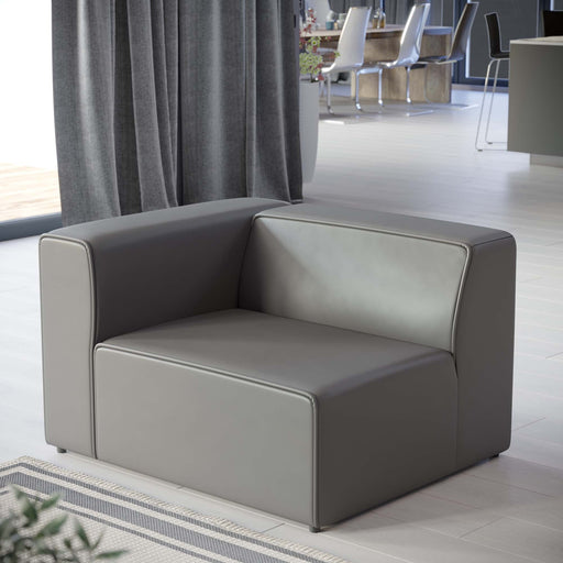 Mingle Vegan Leather Left-Arm Chair - Modway \living\sectionals