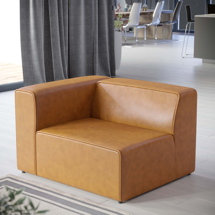 Mingle Vegan Leather Left-Arm Chair - view 8