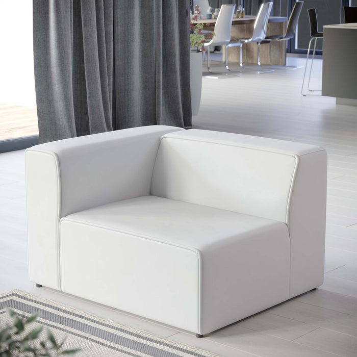 Mingle Vegan Leather Left-Arm Chair - view 15