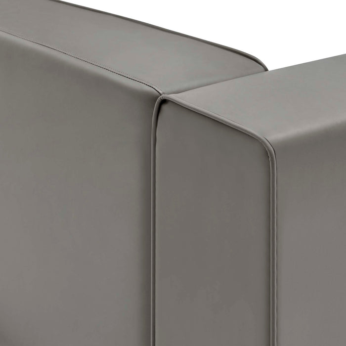 Mingle Vegan Leather Right-Arm Chair - view 7