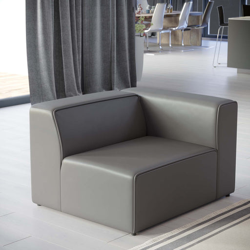 Mingle Vegan Leather Right-Arm Chair - Modway \living\sectionals