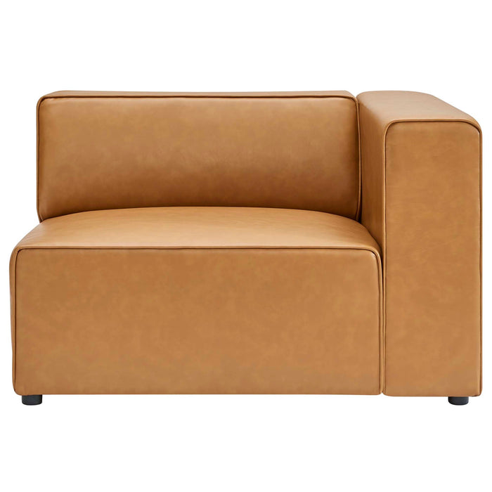 Mingle Vegan Leather Right-Arm Chair - view 12
