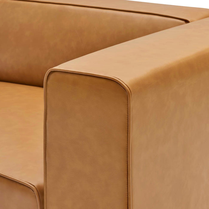 Mingle Vegan Leather Right-Arm Chair - view 14
