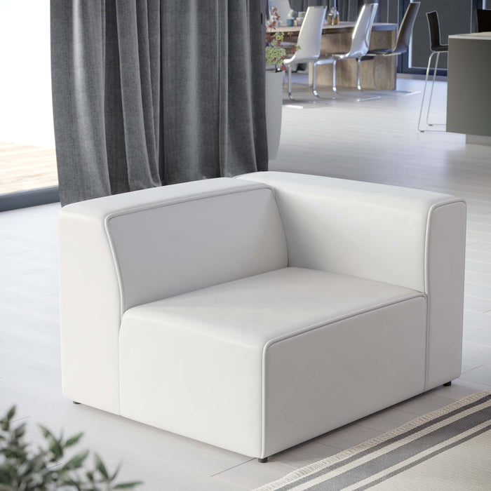 Mingle Vegan Leather Right-Arm Chair - view 15