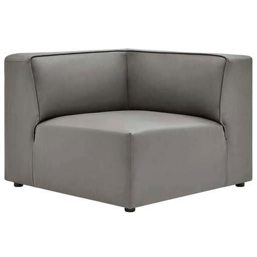 Mingle Vegan Leather Corner Chair - alternate angle view