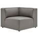 Mingle Vegan Leather Corner Chair - alternate angle view