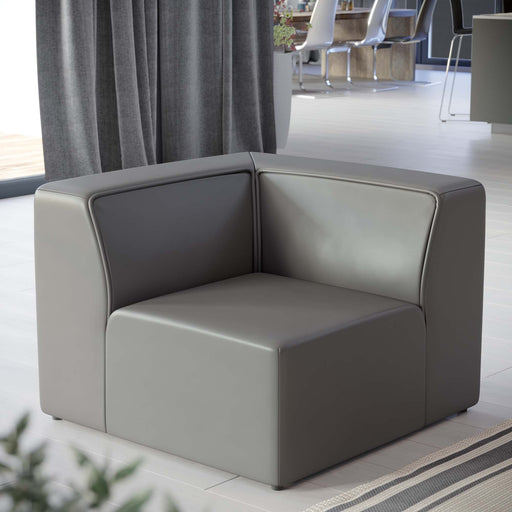 Mingle Vegan Leather Corner Chair - Modway \living\sectionals
