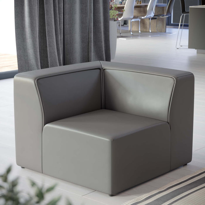 Mingle Vegan Leather Corner Chair - Modway \living\sectionals