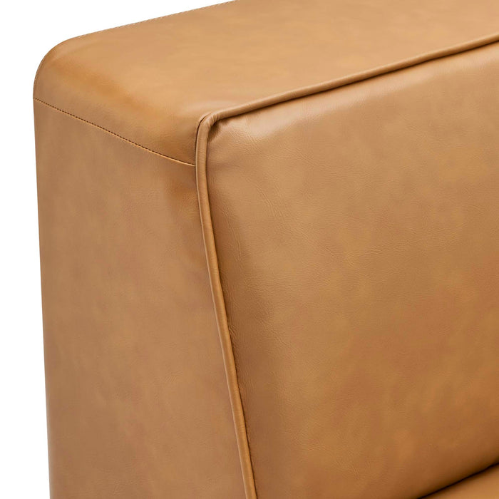 Mingle Vegan Leather Corner Chair - view 16