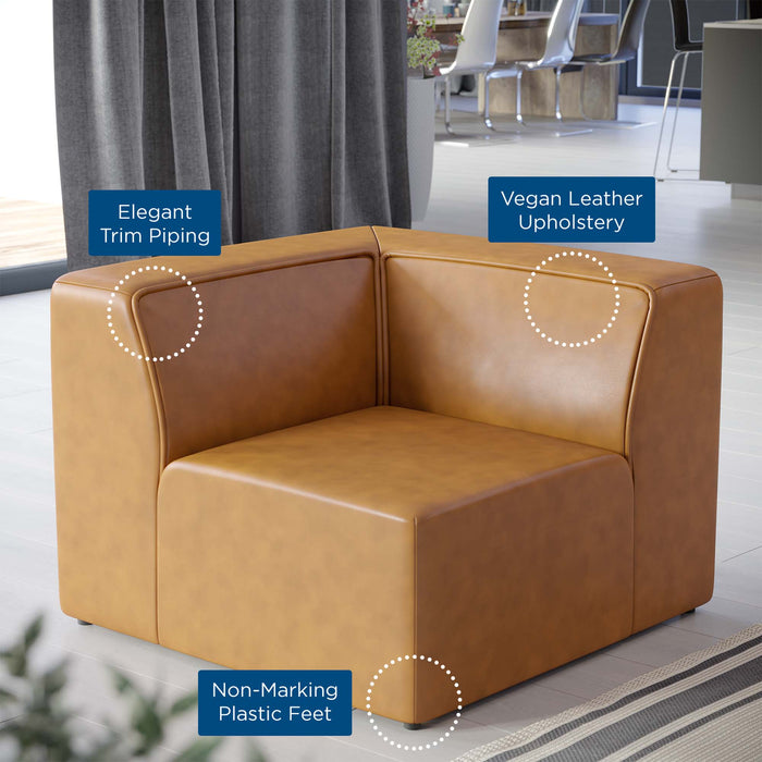 Mingle Vegan Leather Corner Chair - view 11