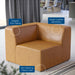 Mingle Vegan Leather Corner Chair - view 11