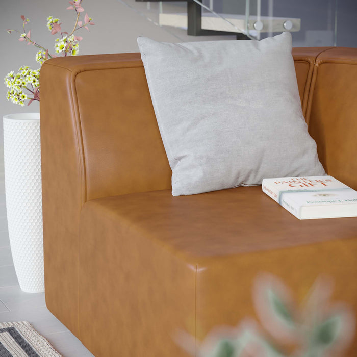 Mingle Vegan Leather Corner Chair - view 12