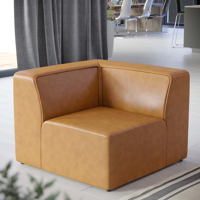 Mingle Vegan Leather Corner Chair - view 9