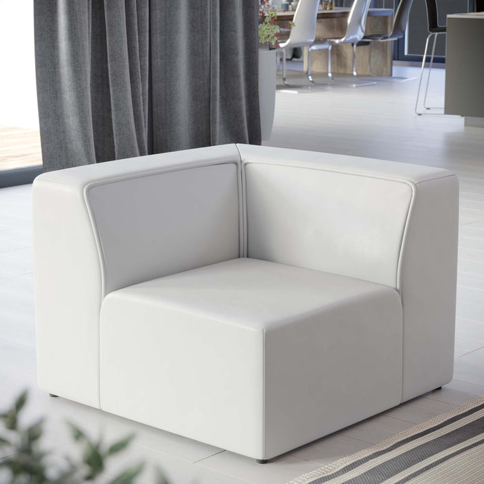 Mingle Vegan Leather Corner Chair - view 17