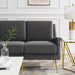 Chesapeake Performance Velvet Sofa - detail close-up