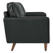 Valour Leather Sofa Black