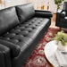 Valour 81" Leather Sofa - in lifestyle setting
