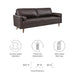 Valour 81" Leather Sofa - view 11