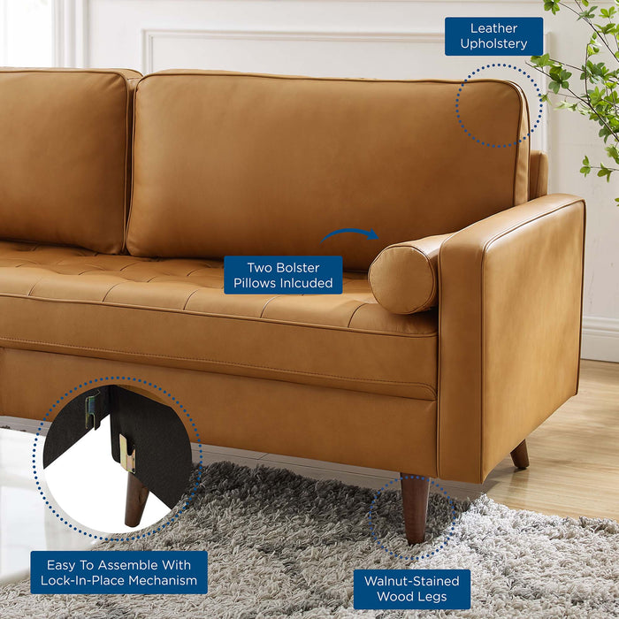 Valour 81" Leather Sofa - view 21