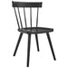 Modway Sutter Wood Dining Side Chair in Black
