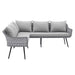 Endeavor Outdoor Patio Wicker Rattan Sectional Sofa - view 6