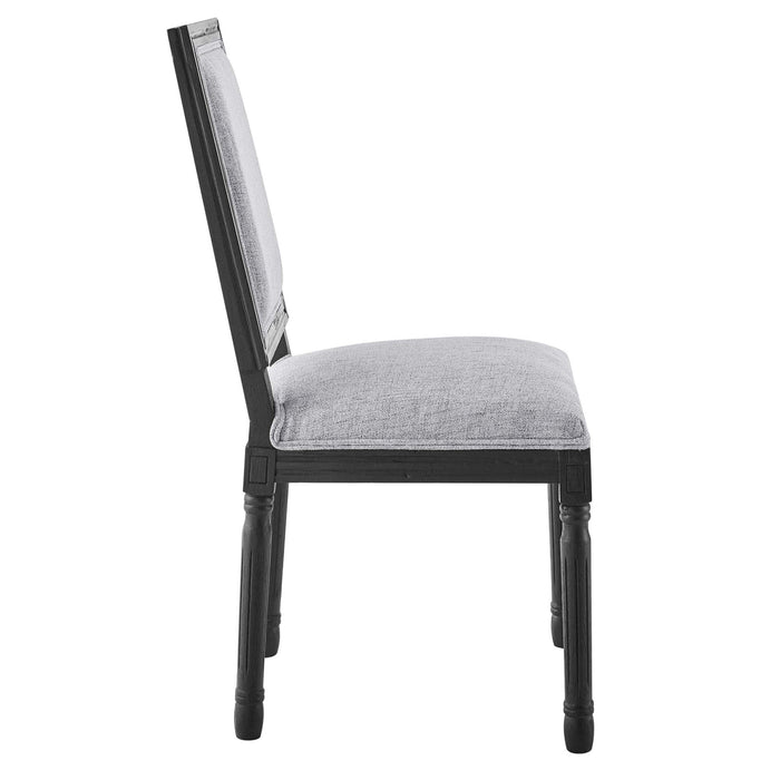 Modway Court French Vintage Upholstered Fabric Dining Side Chair - Lifestyle View