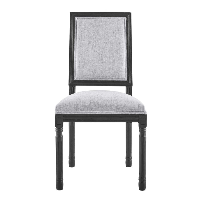 Modway Court French Vintage Upholstered Fabric Dining Side Chair - Features