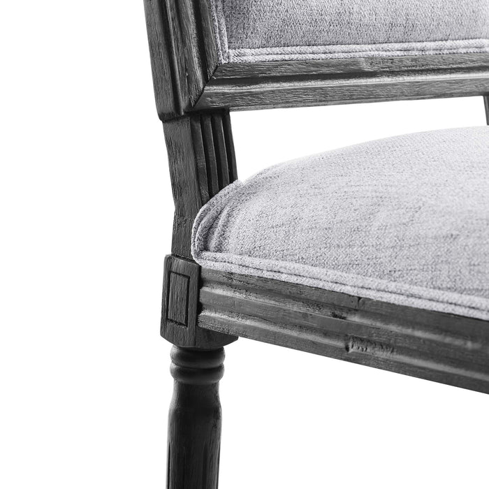 Modway Court French Vintage Upholstered Fabric Dining Side Chair - Installation View