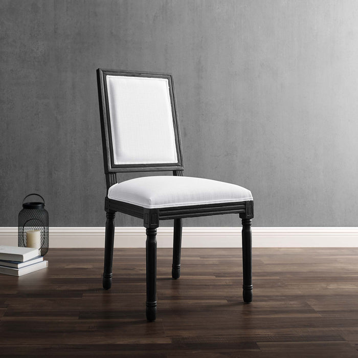 Modway Court French Vintage Upholstered Fabric Dining Side Chair - View 9