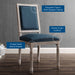 Modway Court French Vintage Upholstered Fabric Dining Side Chair - View 26