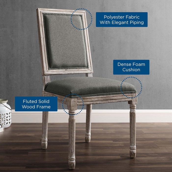 Modway Court French Vintage Upholstered Fabric Dining Side Chair - View 18