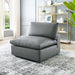Commix Down Filled Overstuffed Vegan Leather Armless Chair - Modway \living\sectionals