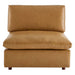Commix Down Filled Overstuffed Vegan Leather Armless Chair - view 15