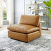 Commix Down Filled Overstuffed Vegan Leather Armless Chair - view 9