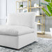 Commix Down Filled Overstuffed Vegan Leather Armless Chair - view 19